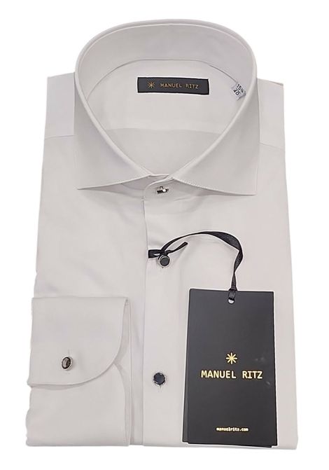 Camicia mezzo collo francese tinta unita MANUEL RITZ EVENING | Camicie | 4030E651P1Y 263190021